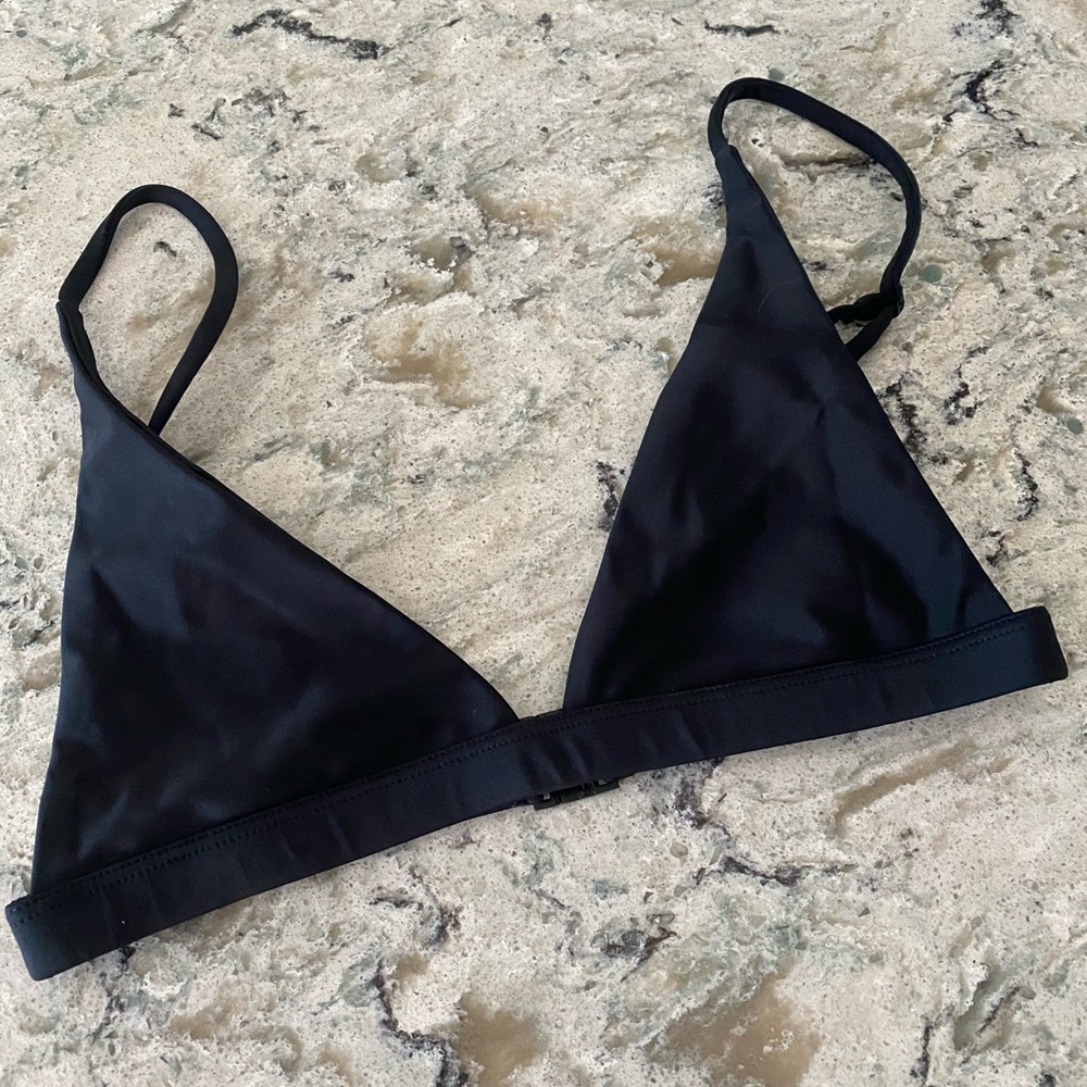 FAE Swim Lacuna Top in Onyx (Black)
